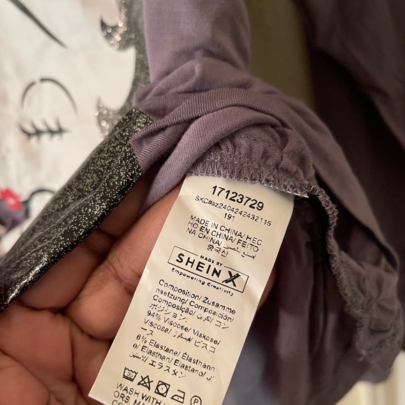 Plus Size Womens Purple Betty Boop Long Sleeve Top size 4X NEW - Picture 9 of 15